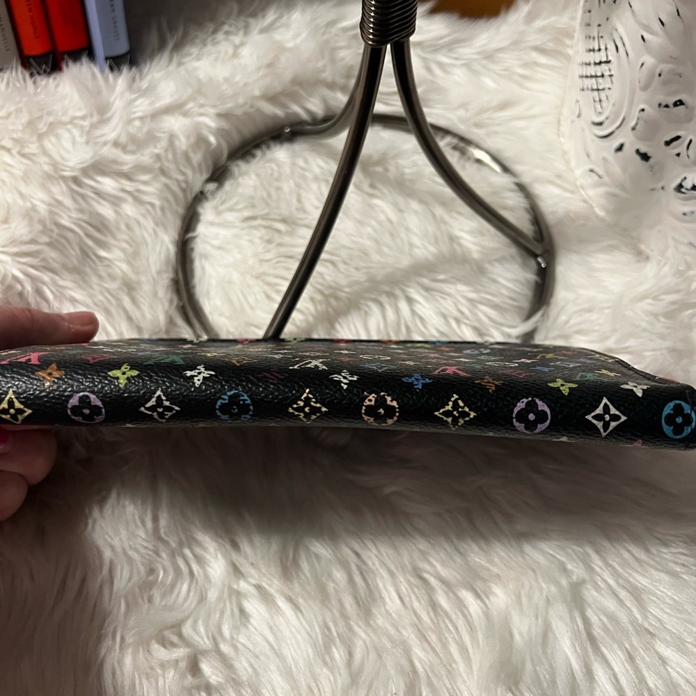 Authentic LOUIS VUITTON x Murakami Black Portefeuille Insolite Colorful​​ - Picture 3 of 9